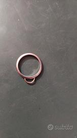 anello oro bianco con invito