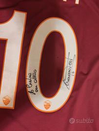 maglietta AS Roma autografata Totti