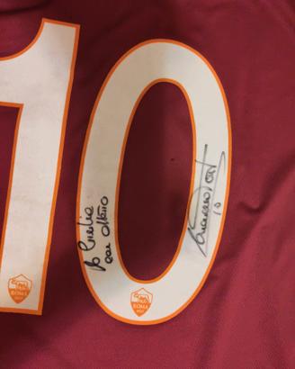 maglietta AS Roma autografata Totti