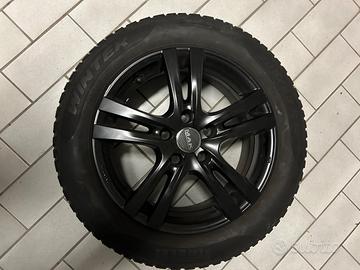 4 cerchi MAK 16” nero opaco + gomme invernali