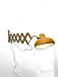Lampada a pantografo soffietto vintage anni 50