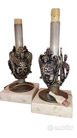 Coppia di lampade funerarie fine XIX secolo