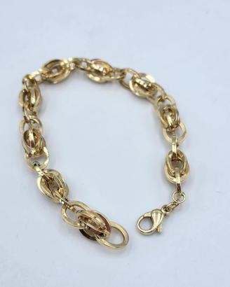 BRACCIALE ORO SPESSO ANELLI