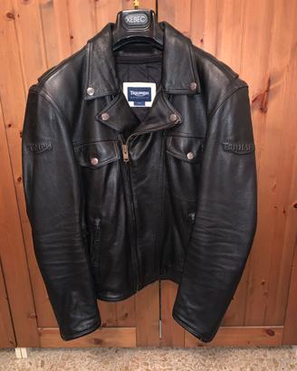 Giubbotto per moto in pelle Triumph