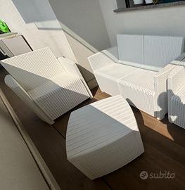 Salotto da giardino - set divano e poltrona