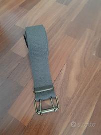 Cintura in corda canvas verde