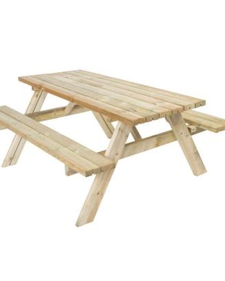 Set birreria tavolo da picnic in legno Paysage
