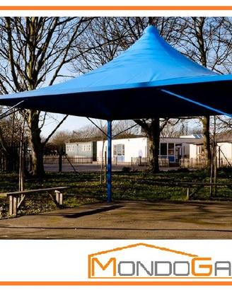 Gazebo Wind Pluvio 6x6 gronda fisso NUOVO acciaio