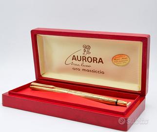 Penna Aurora Gran Lusso – Oro 9kt (Set Completo)