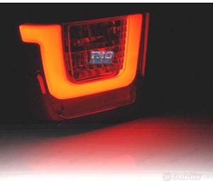 FANALI LED BAR VOLKSWAGEN VW T4 90-03 ROSSO FUMÉ E