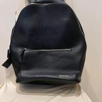 Zaino di pelle martellata nero Calvin Klein
