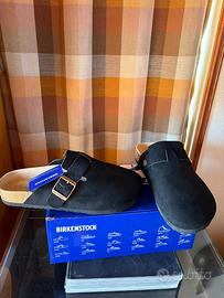 Birkenstock Boston nere in pelle scamosciata nuove