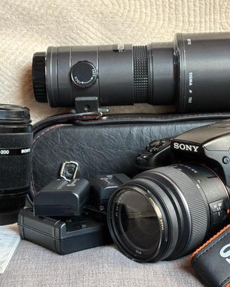 SONY a65 con Obiettivo Sony 18-55, più altri 