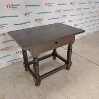 Tavolino con cassetto ebanizzato
