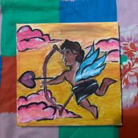 Dipinto cupido giocoso