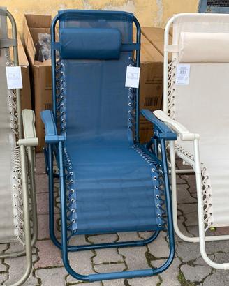 Sedia a sdraio con poggiatesta removibile 