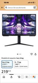 Monitor samsung difettoso