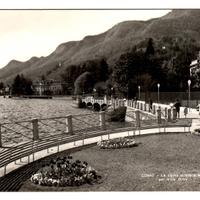 Cartolina Como Strada per Villa Olmo Anni 60