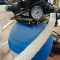 filtro con pompa per piscina