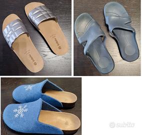 3 paia pantofole ciabatte donna n.38 Inblu e altre