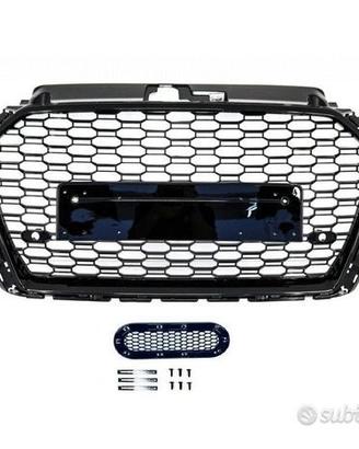 Griglia Audi A3 2017- RS3 Style Nera Lucida