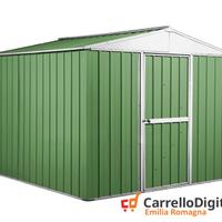 Box porta attrezzi lamiera 276x260 verde chiaro