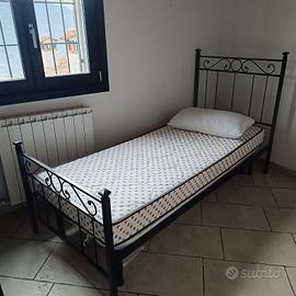 letto in ferro con materasso 