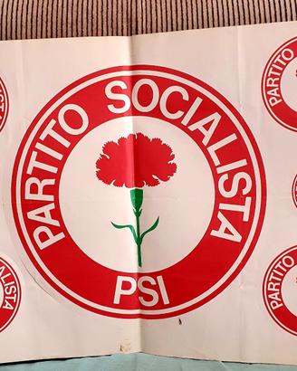 Collage adesivi Psi socialista Craxi