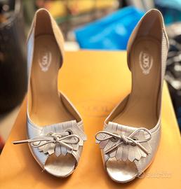 Sandalo open toe TOD’S argentato