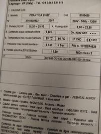 Caldaia PRAKTICA 25 BF