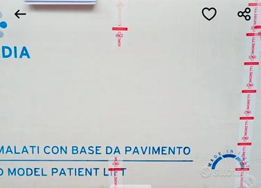 Alzamalati con base  da pavimento 