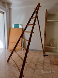 Scala agricola in legno tre piedi per lavori vari