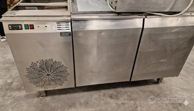 Banco Pizza Refrigerato , Piano in Granito