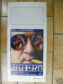 Locandina vintage cinema hot Tinto Brass film 1995