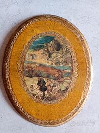 Quadro di legno vintage dipinto a mano