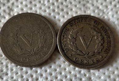 5 Cent Stati Uniti 1900-1912