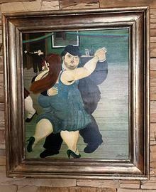 Quadro di Botero con cornice  olio su tela