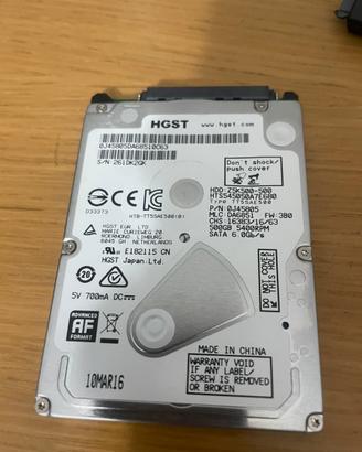 Hdd 2.5 500gb 3 Giorni di utilizzo