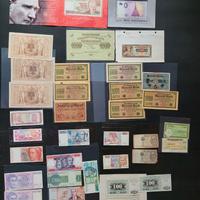 Banconote Mondiali - Lotto misto 44 pezzi