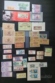Banconote Mondiali - Lotto misto 44 pezzi