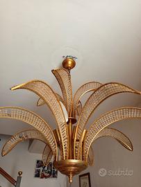 Lampadario con perline vintage anni 80