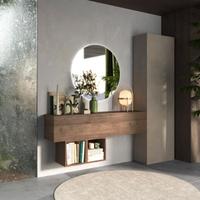 Mobili ingresso, 193x30x186 h, Argilla e Mercure