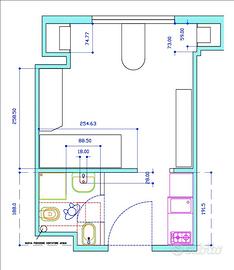 Appartamentino 30 mq in centro arredato