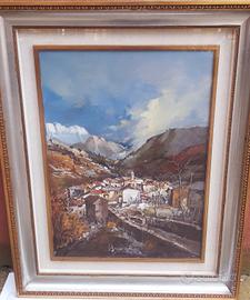 quadro a olio firmato Brioschi