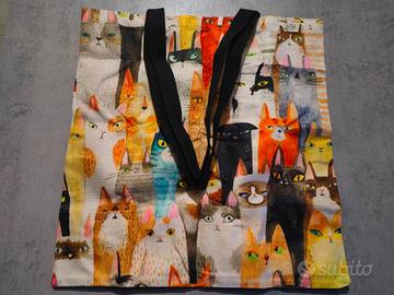 Borsa con Gatti Colorati