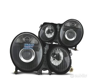 FARI PER MERCEDES CLASSE E W210 99-02 FONDO NERO