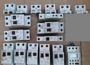 Interruttori siemens C10 e C16