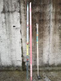 Sci da fondo cm 205 con bastoncini Jarvinen "Oslo"