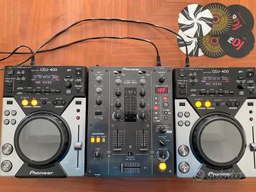 Coppia cdj 400 + djm 400 Pioneer + case