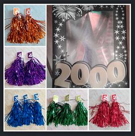 Kit Capodanno cotillon 10 persone e Festoni pompon